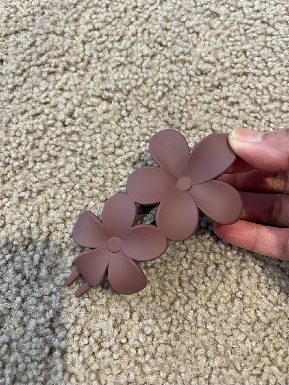 Fashion French Matte Flower Hair Barrette